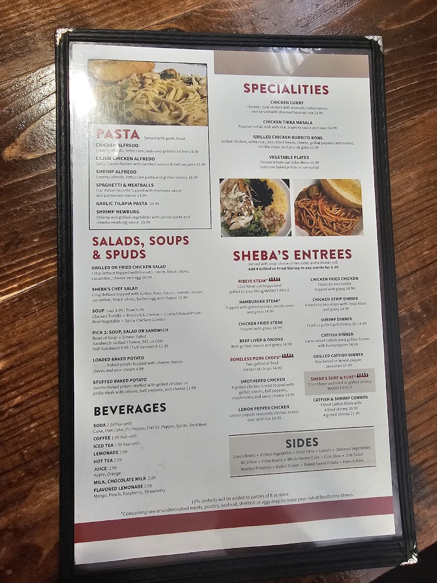 Sheba's Menu - Image 5