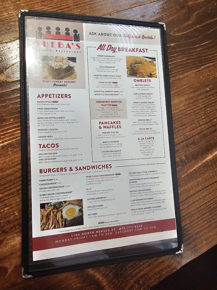 Sheba's Menu - Image 6